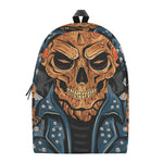 Fire Punk Devil Print Backpack