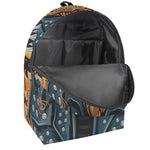 Fire Punk Devil Print Backpack