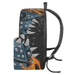 Fire Punk Devil Print Backpack