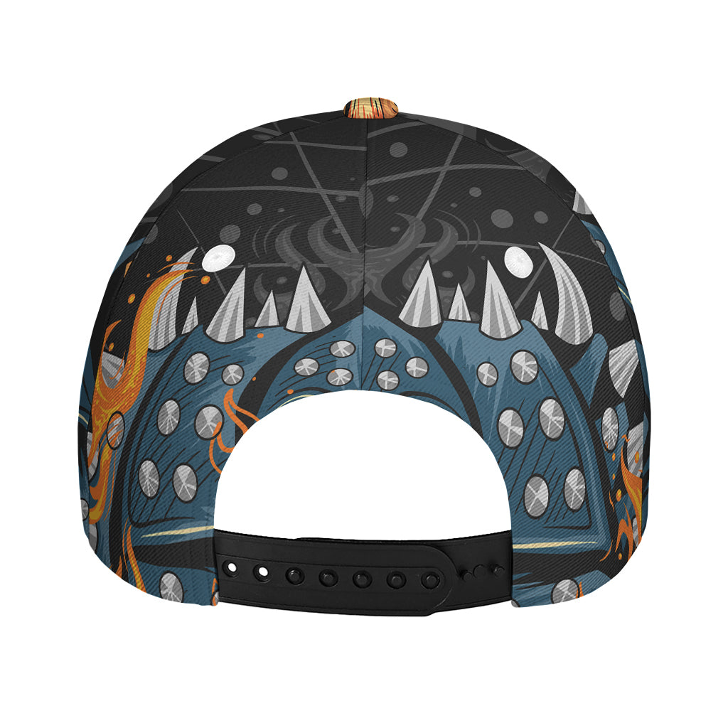Fire Punk Devil Print Baseball Cap
