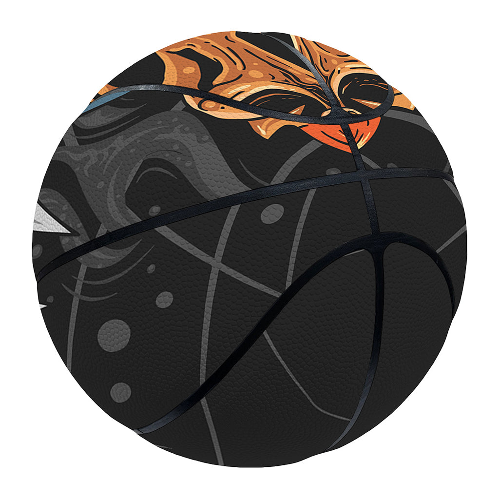 Fire Punk Devil Print Basketball