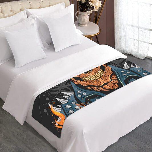 Fire Punk Devil Print Bed Runner