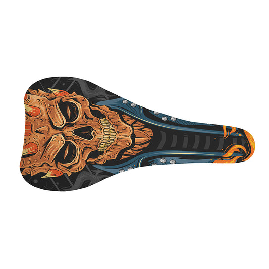 Fire Punk Devil Print Bicycle Seat Cover