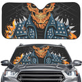 Fire Punk Devil Print Car Windshield Sun Shade