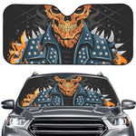 Fire Punk Devil Print Car Windshield Sun Shade