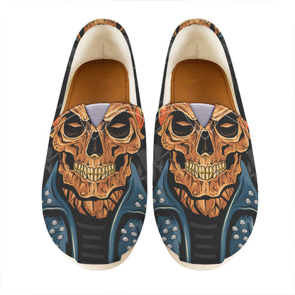 Fire Punk Devil Print Casual Shoes