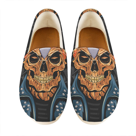 Fire Punk Devil Print Casual Shoes