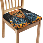 Fire Punk Devil Print Chair Cushion Cover
