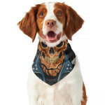 Fire Punk Devil Print Dog Bandana