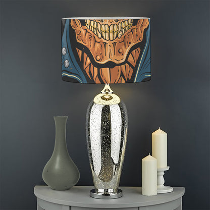 Fire Punk Devil Print Drum Lamp Shade