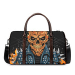 Fire Punk Devil Print Duffle Bag