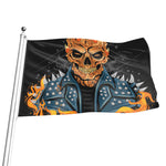 Fire Punk Devil Print Flag