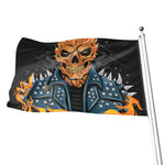 Fire Punk Devil Print Flag