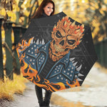 Fire Punk Devil Print Foldable Umbrella