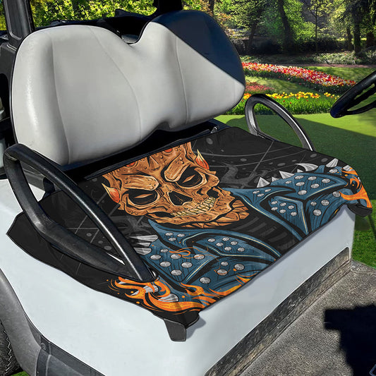Fire Punk Devil Print Golf Cart Seat Cover