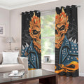 Fire Punk Devil Print Grommet Curtains