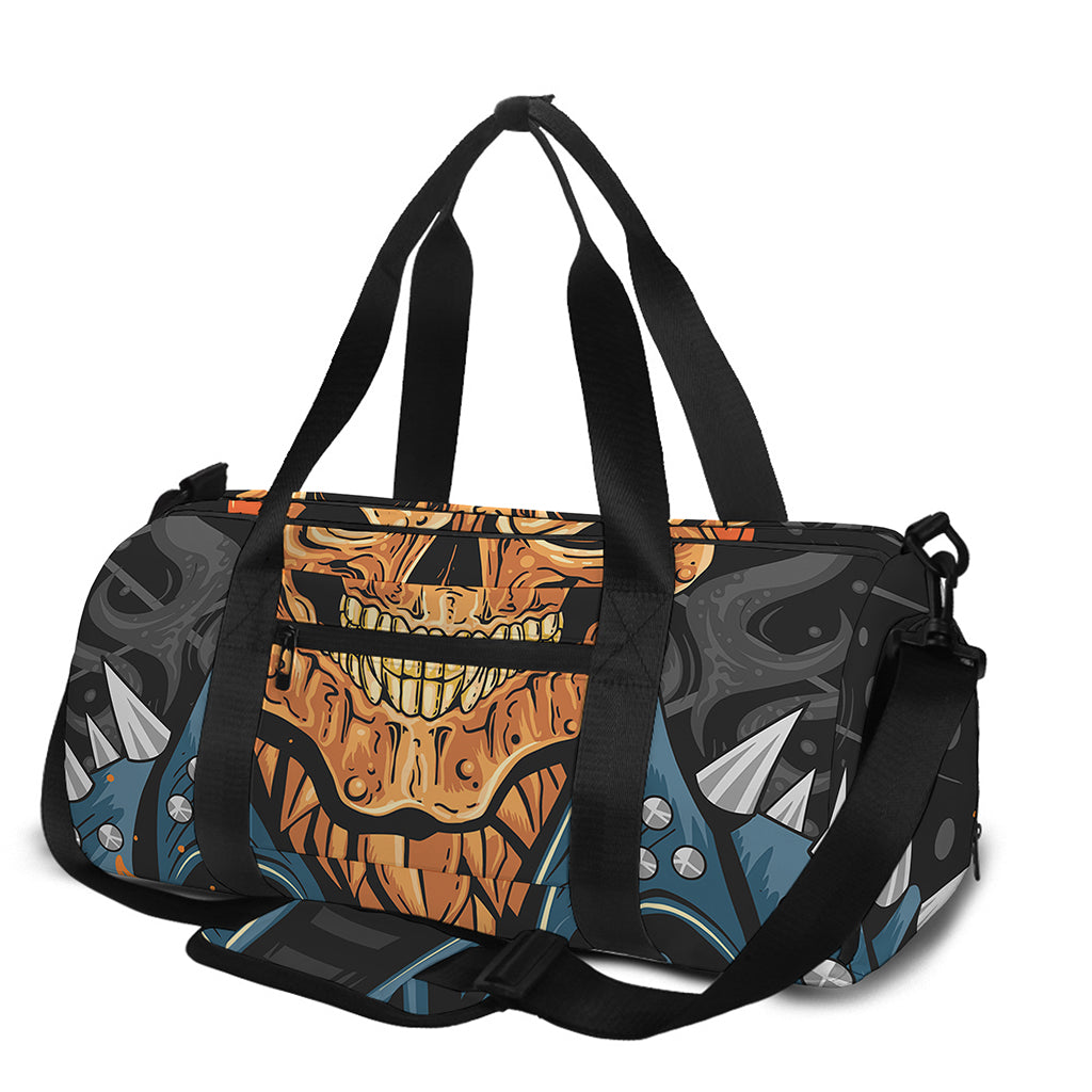 Fire Punk Devil Print Gym Bag