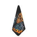 Fire Punk Devil Print Hand Towel