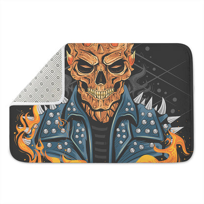 Fire Punk Devil Print Indoor Door Mat