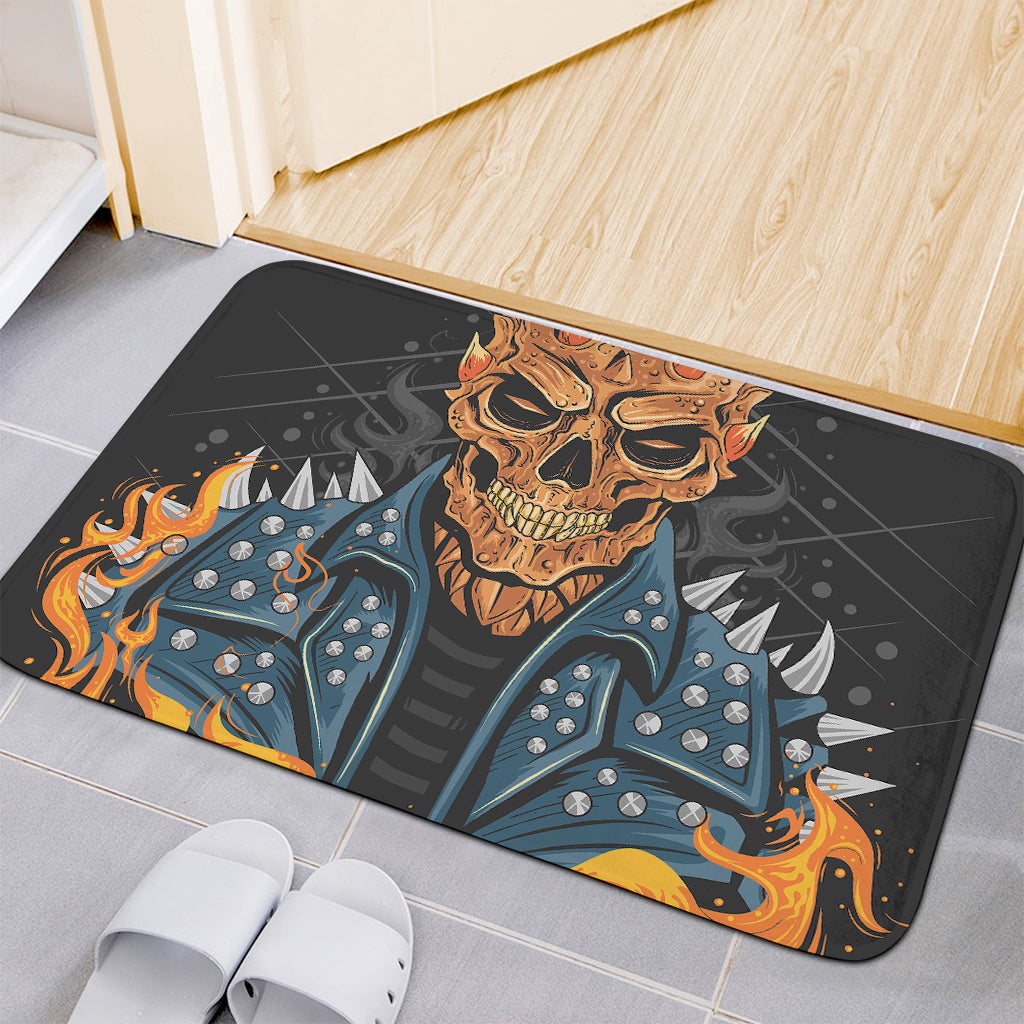 Fire Punk Devil Print Indoor Door Mat