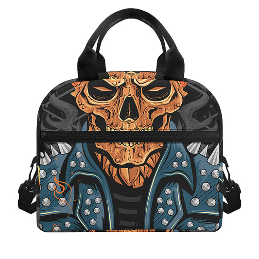 Fire Punk Devil Print Insulated Lunch Bag