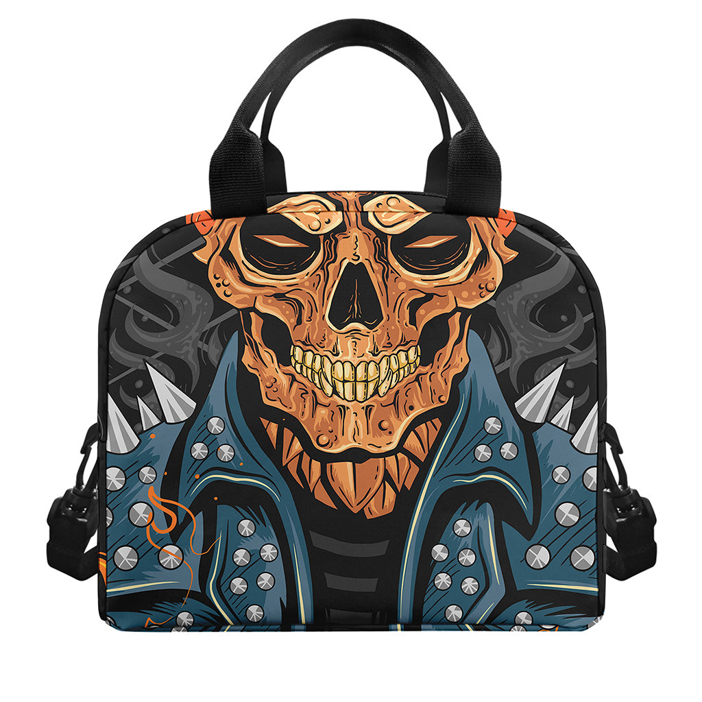 Fire Punk Devil Print Insulated Lunch Bag