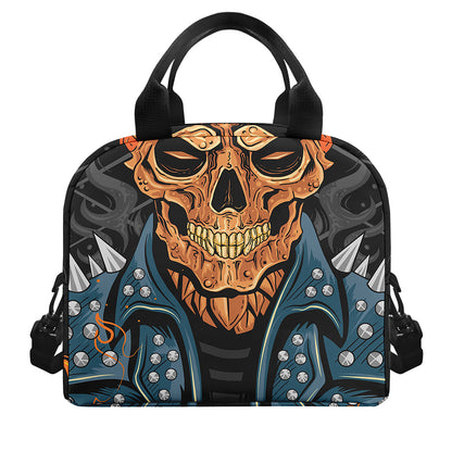 Fire Punk Devil Print Insulated Lunch Bag