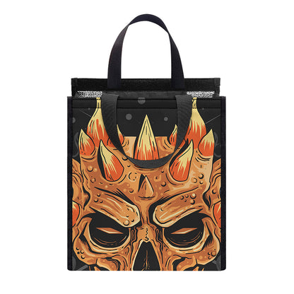 Fire Punk Devil Print Insulated Lunch Tote