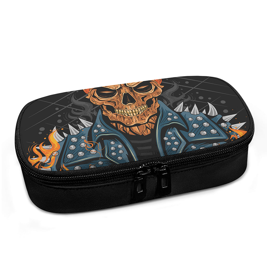 Fire Punk Devil Print Insulin Cooler Travel Case