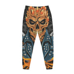 Fire Punk Devil Print Jogger Pants