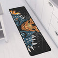 Fire Punk Devil Print Long Kitchen Mat