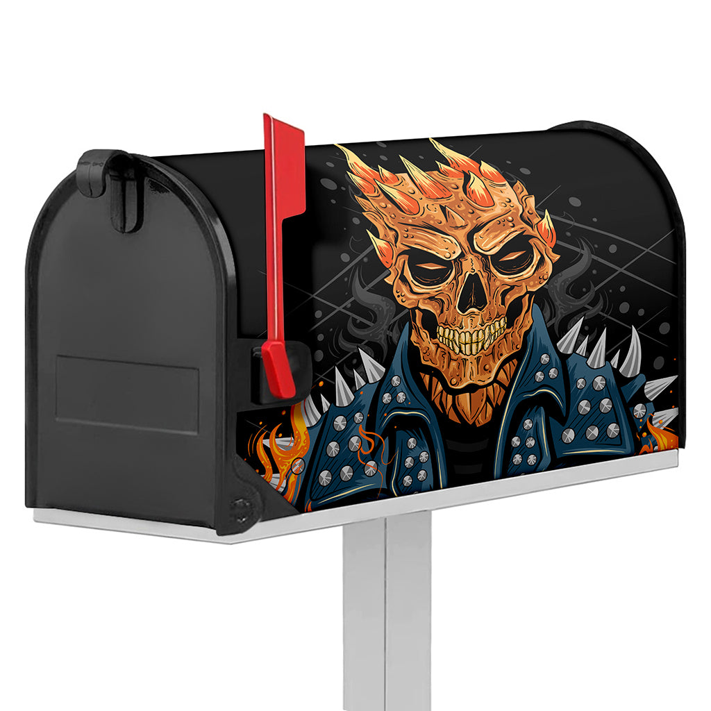 Fire Punk Devil Print Mailbox Cover