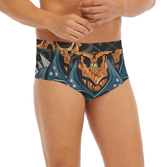 Fire Punk Devil Print Men's Briefs