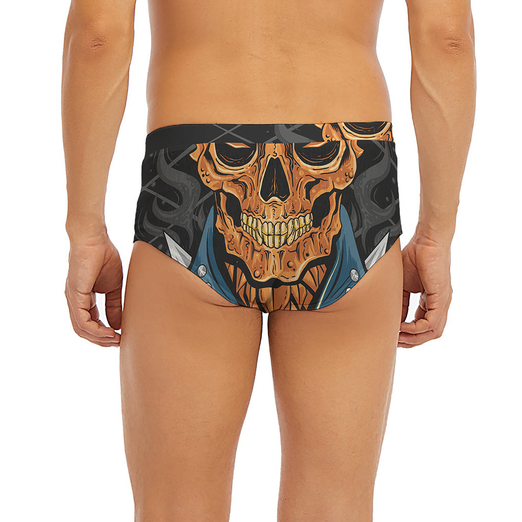 Fire Punk Devil Print Men's Briefs