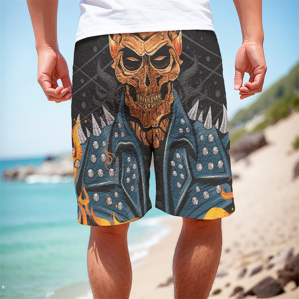 Fire Punk Devil Print Men's Cargo Shorts