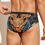 Fire Punk Devil Print Men's Swim Briefs
