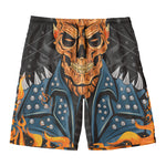 Fire Punk Devil Print Men's Swim Trunks