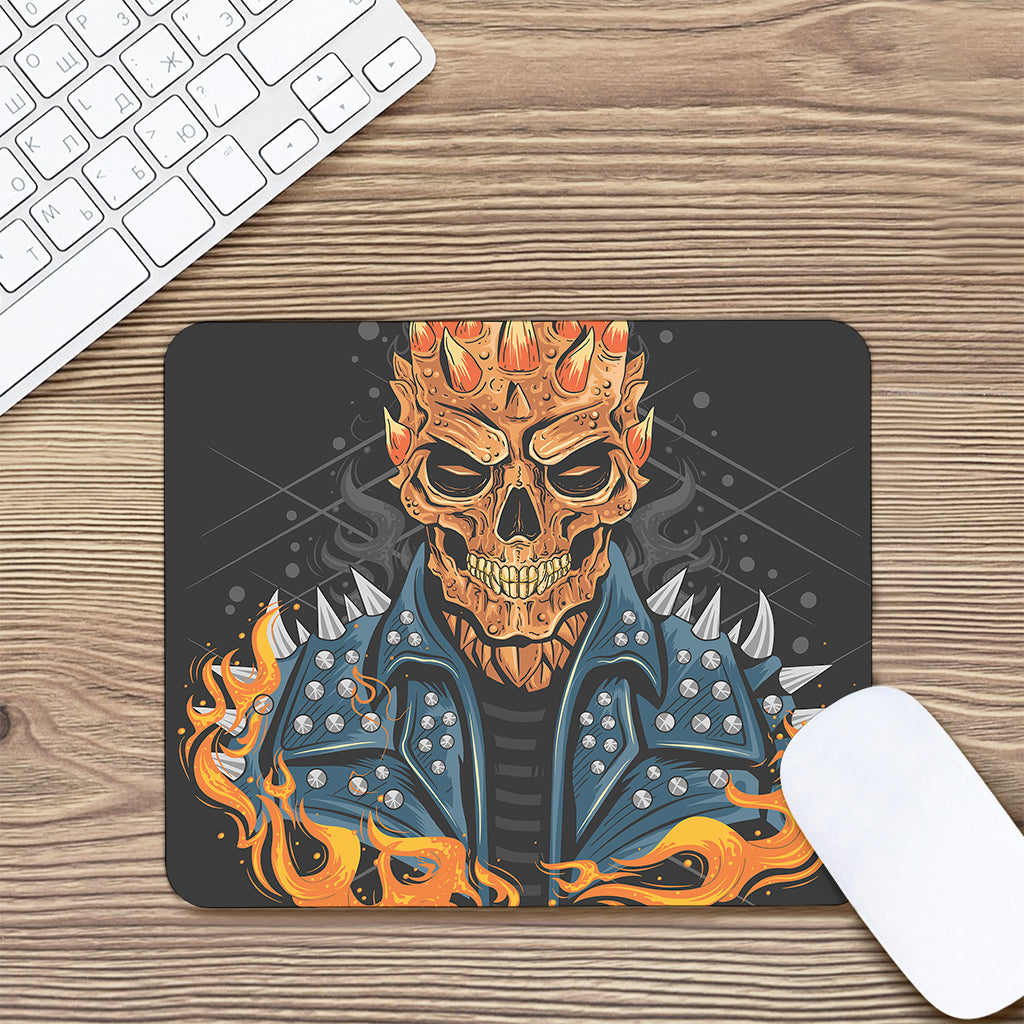 Fire Punk Devil Print Mouse Pad