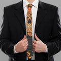 Fire Punk Devil Print Necktie