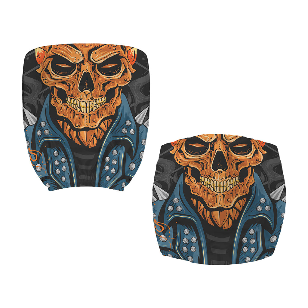 Fire Punk Devil Print Office Chair Cover