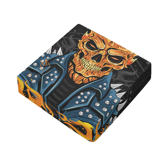 Fire Punk Devil Print Outdoor Seat Cushion Cover