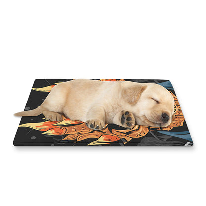 Fire Punk Devil Print Pet Cooling Mat Cover