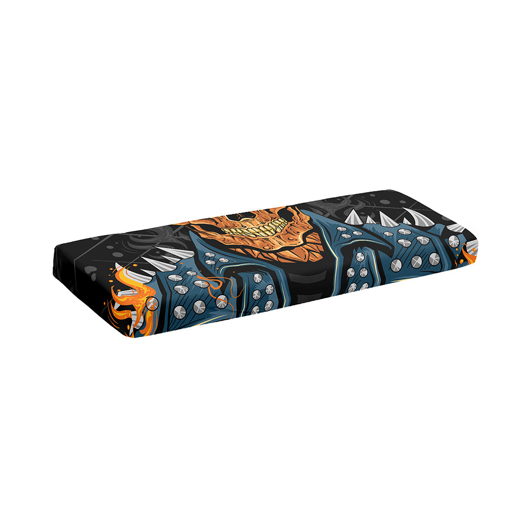 Fire Punk Devil Print Piano Keyboard Cover