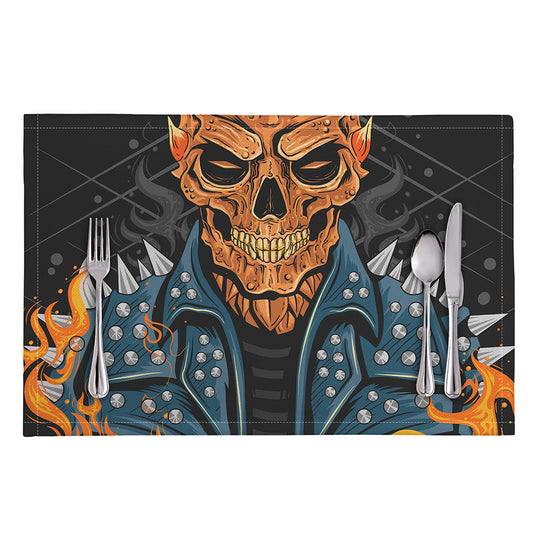 Fire Punk Devil Print Placemat
