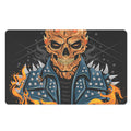 Fire Punk Devil Print Polyester Doormat
