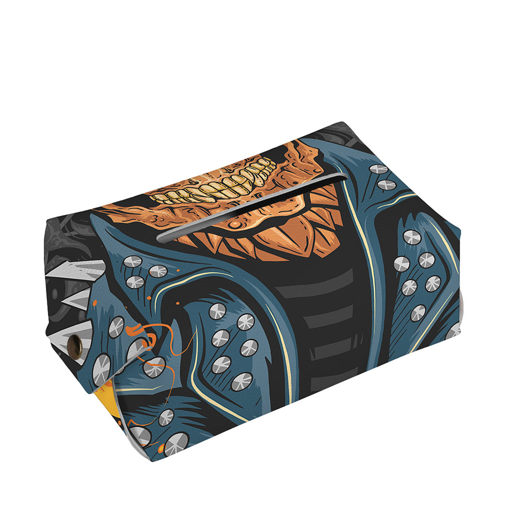 Fire Punk Devil Print Rectangle Tissue Box Cover