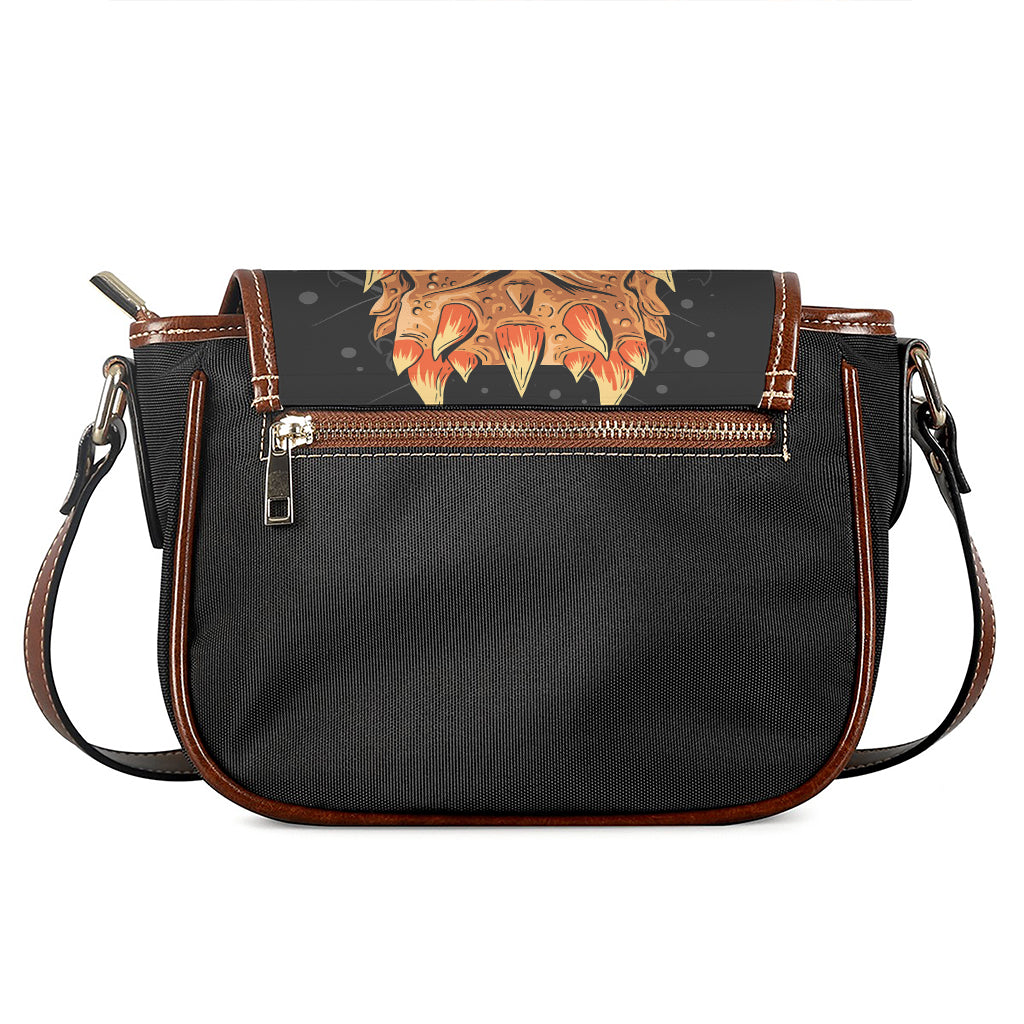 Fire Punk Devil Print Saddle Bag