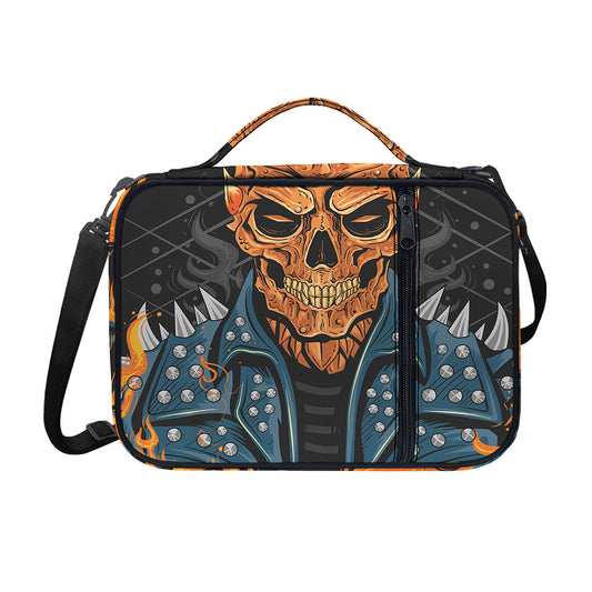 Fire Punk Devil Print Shoulder Strap Bible Bag