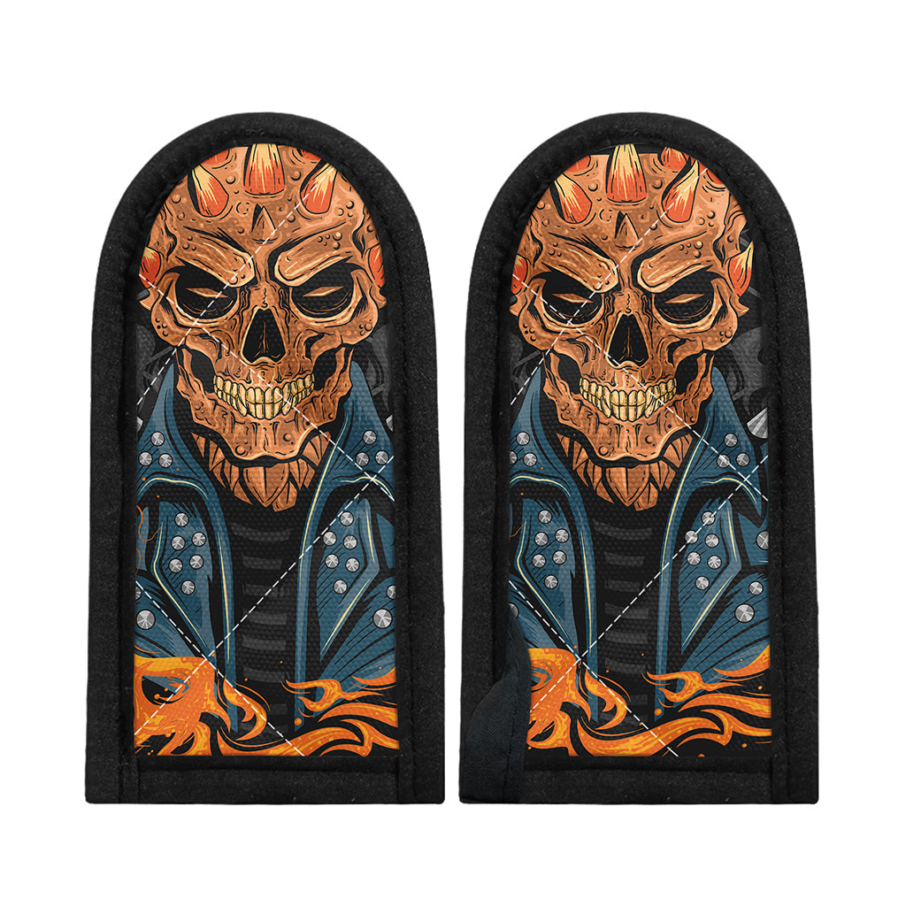 Fire Punk Devil Print Skillet Handle Cover