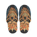Fire Punk Devil Print Slippers